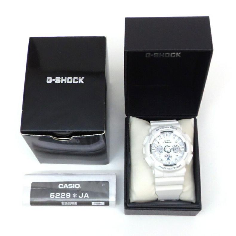 G-SHOCK カシオ メンズウォッチ 腕時計 GA-120A-7AJF 白 【中古