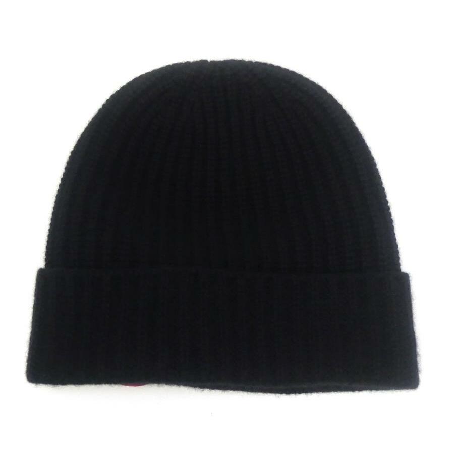 CHANEL（シャネル） ニット帽 カメリアブローチ付き ニットキャップ