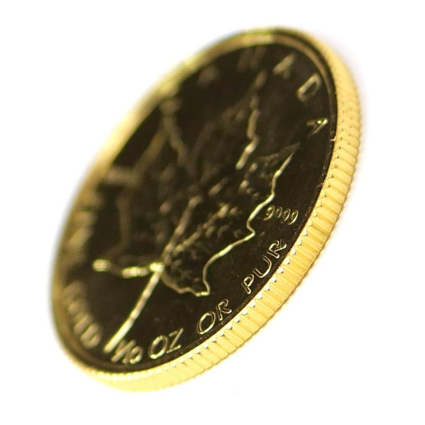 メイプルリーフ金貨 1/10oz 1989年 ケース入り メープルリーフ金貨 1