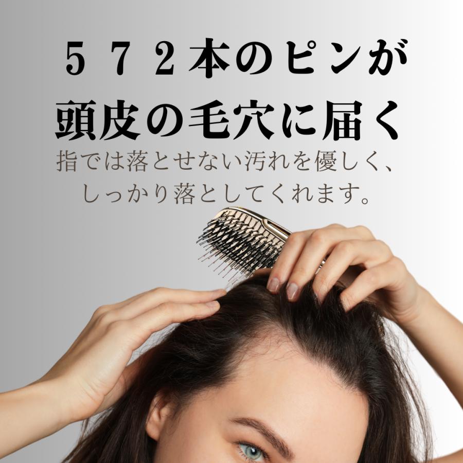 エスハートエス スカルプブラシ ワールドプレミアム ロング パープル