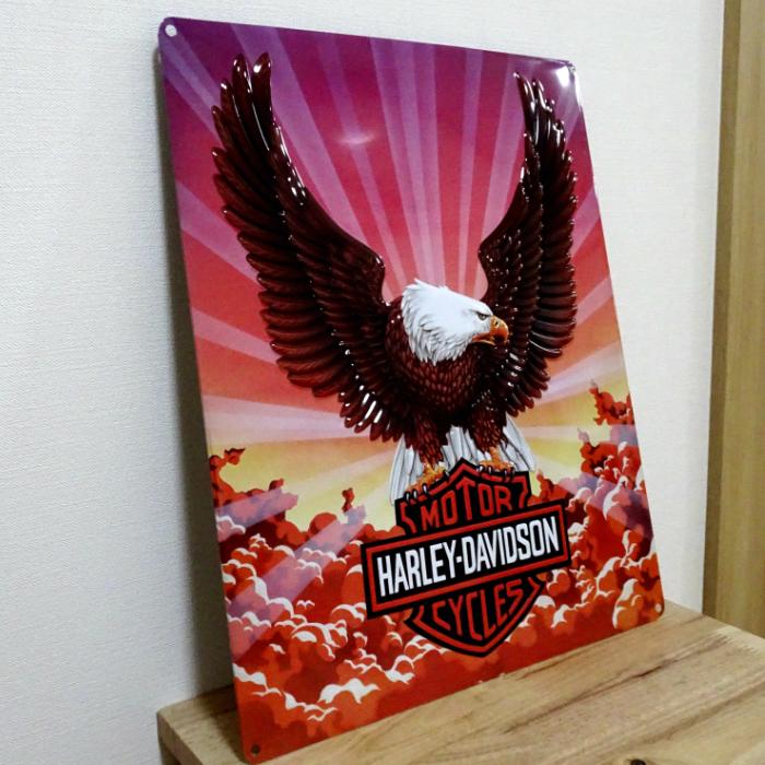 Harley Davidson（ハーレー・ダビッドソン） ブリキ看板 アンティーク