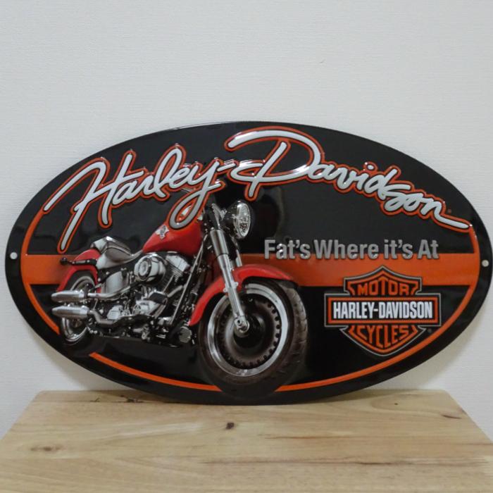 Harley Davidson（ハーレー・ダビッドソン） ブリキ看板 アンティーク