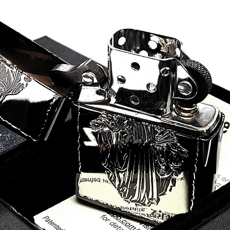 ZIPPO（ジッポー） 聖母マリア様 シルバー×ブラックニッケル ジッポ