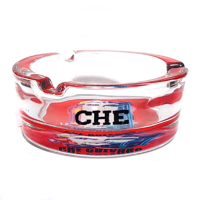 卓上灰皿 チェ・ゲバラ ガラス灰皿 ロゴ おしゃれ アッシュトレイ 銘柄