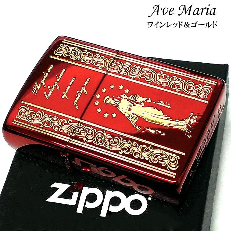 ZIPPO（ジッポー） ライター マリア ジッポ レッド＆ゴールド AveMaria