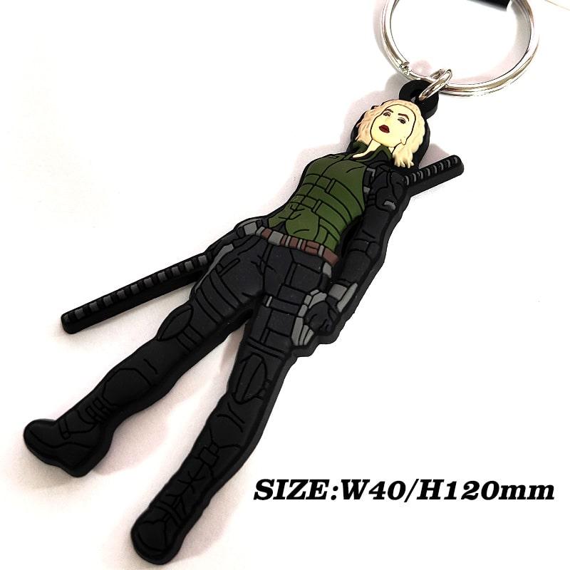 MARVEL（マーベル） ラバーキーチェーン ブラックウィドウ