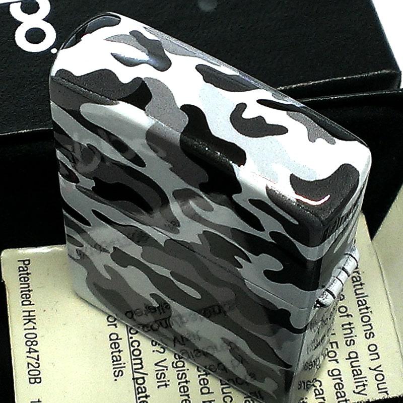 ZIPPO（ジッポー） 迷彩 グレー ブラック ジッポ ライター 5面連続加工