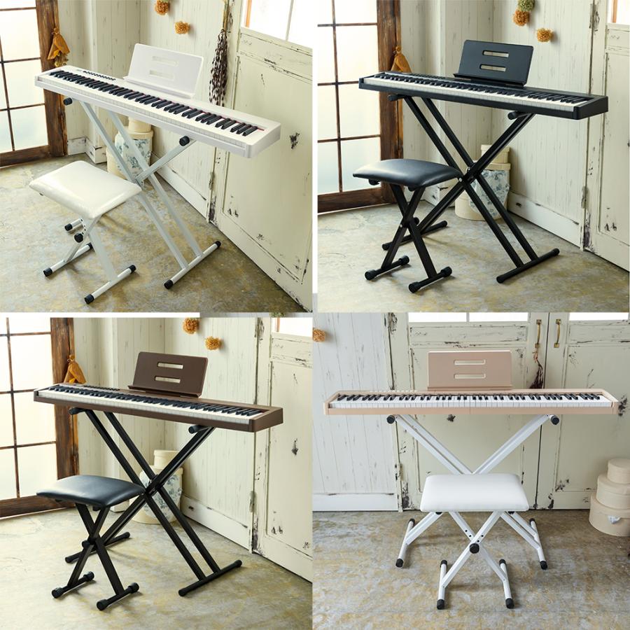 5カラー】電子ピアノ 88鍵盤 スリムボディ 充電可能 dream音源 MIDI