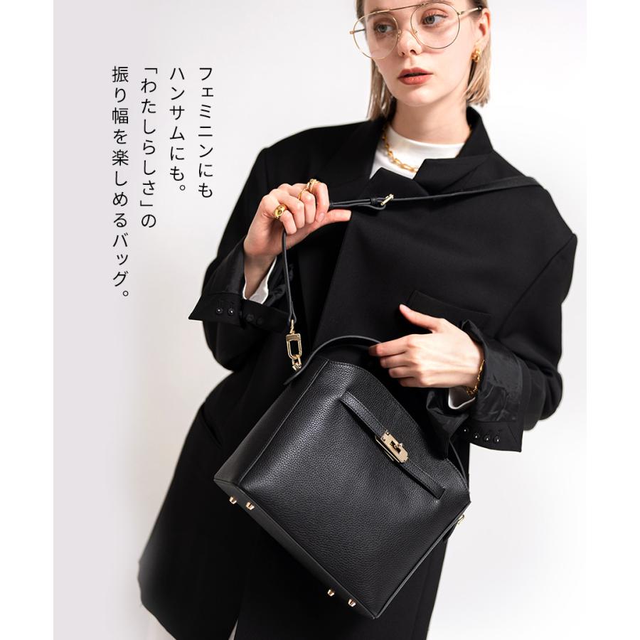 HAYNI（ヘイニ） 本革 ハンドバッグ ショルダーバッグ 2way レディース