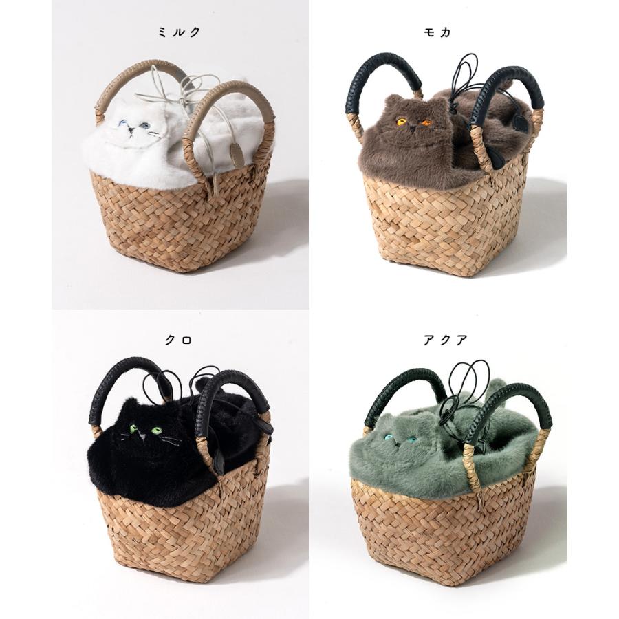 爆買 AIM医学研究支援PJ実施中｜ ねこモチーフ かごバッグ