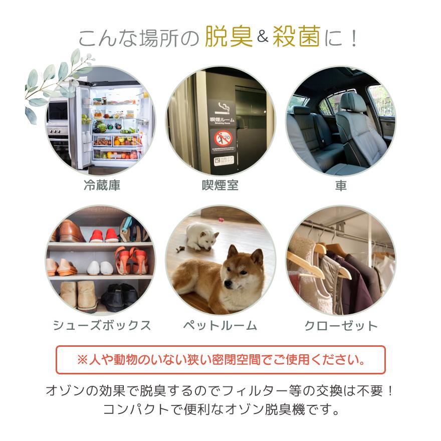 オゾン脱臭機 消臭器 オゾン発生器 ミニ空気清浄機 冷蔵庫 除菌 USB