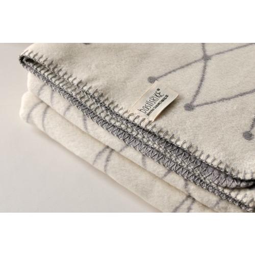 bastisRIKE | THE GRID - COTTON BLANKET (light grey) ブランケット