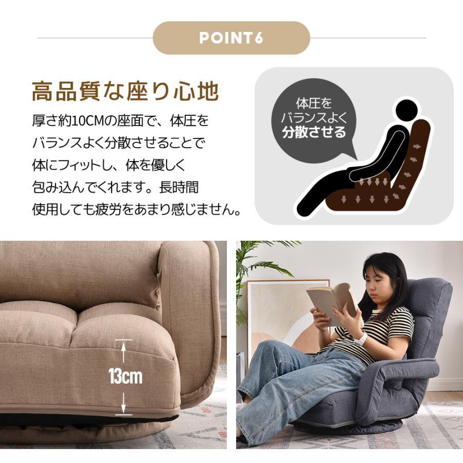 回転式座椅子 肘掛け ハイバック 座いす リクライニング 1人掛け