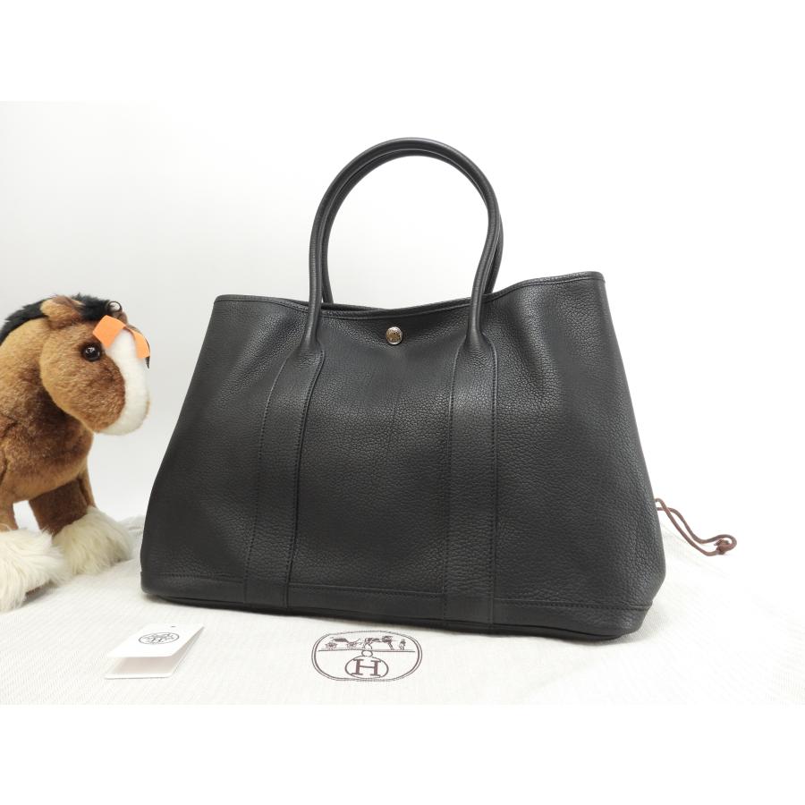 ガーデンパーティー エルメス ガーデンパーティPM ネゴンダ 黒 トート