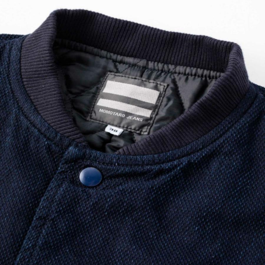 MOMOTAROJEANS DOBBY VARSITY JACKET 桃太郎ジーンズ ドビー・バー