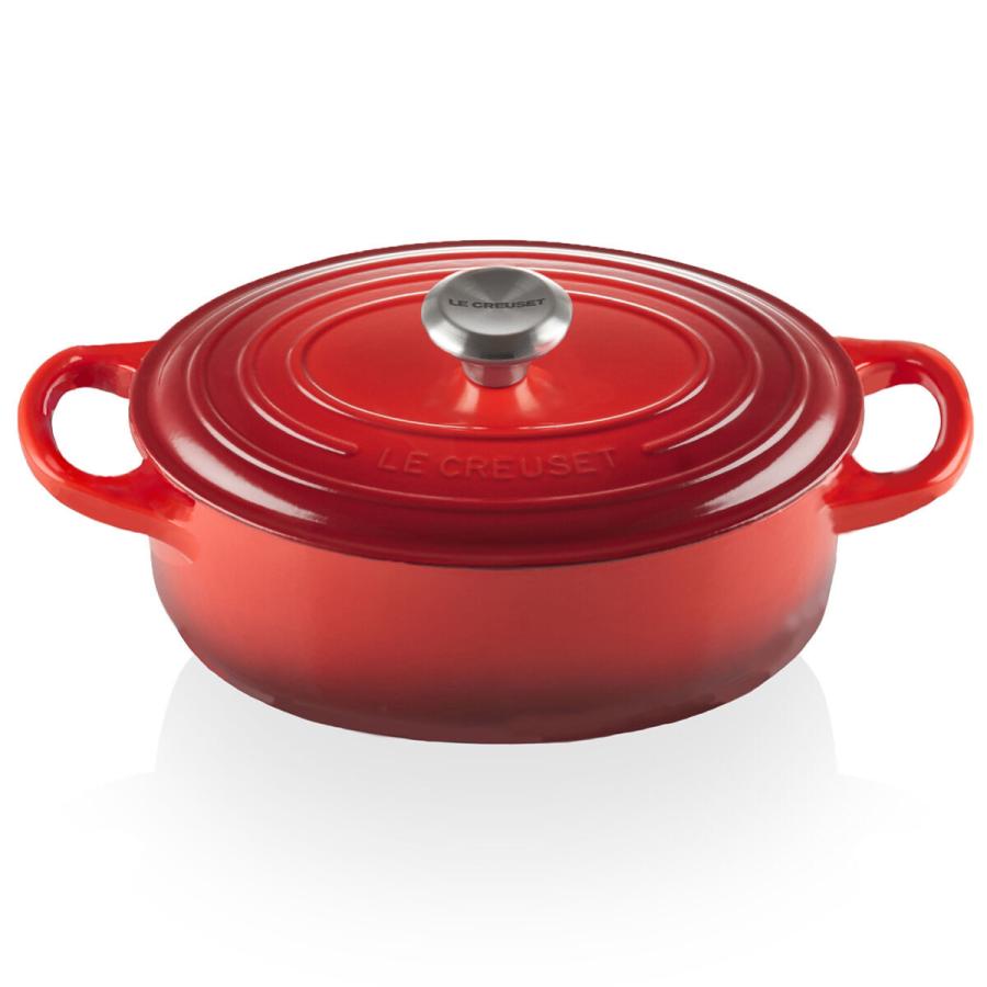 ココット・オーバル 【シグニチャー 17cm / チェリーレッド】LECREUSET