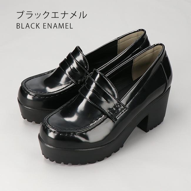 厚底 ローファー レディース 痛くない やわらかい 太ヒール 疲れない