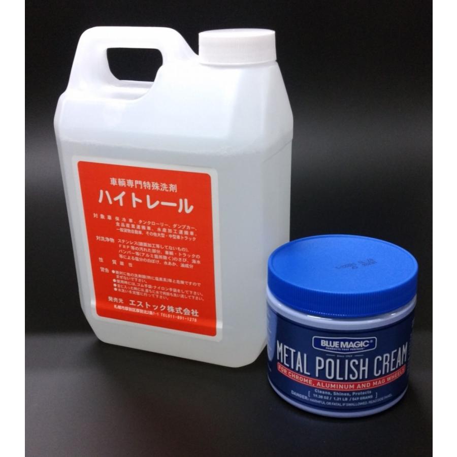 洗車洗剤セット ハイトレール 2リットル+ブルーマジック 500gセット