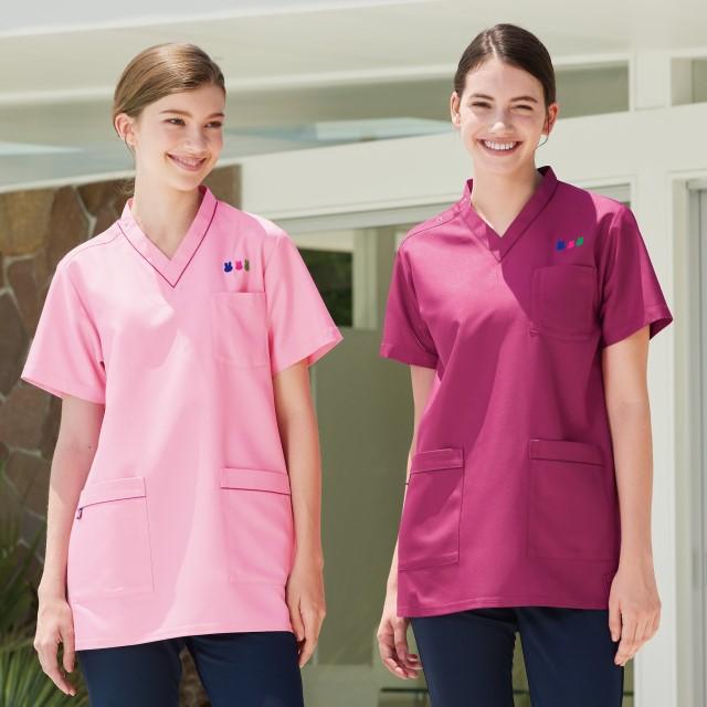 ナガイレーベン（NAGAILEBEN） スクラブ MFT5802 ミッフィー 白衣 医療