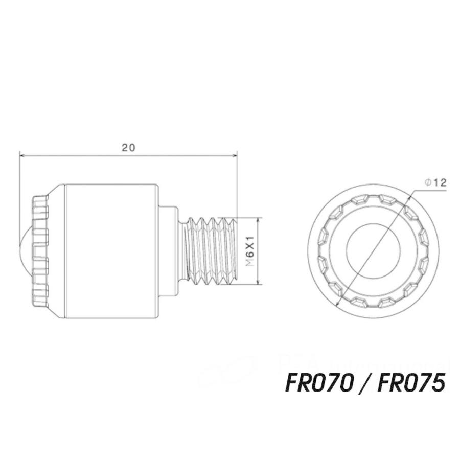 FR070BM ウインカー Light Unit ブラック rizoma（リゾマ） : バイク