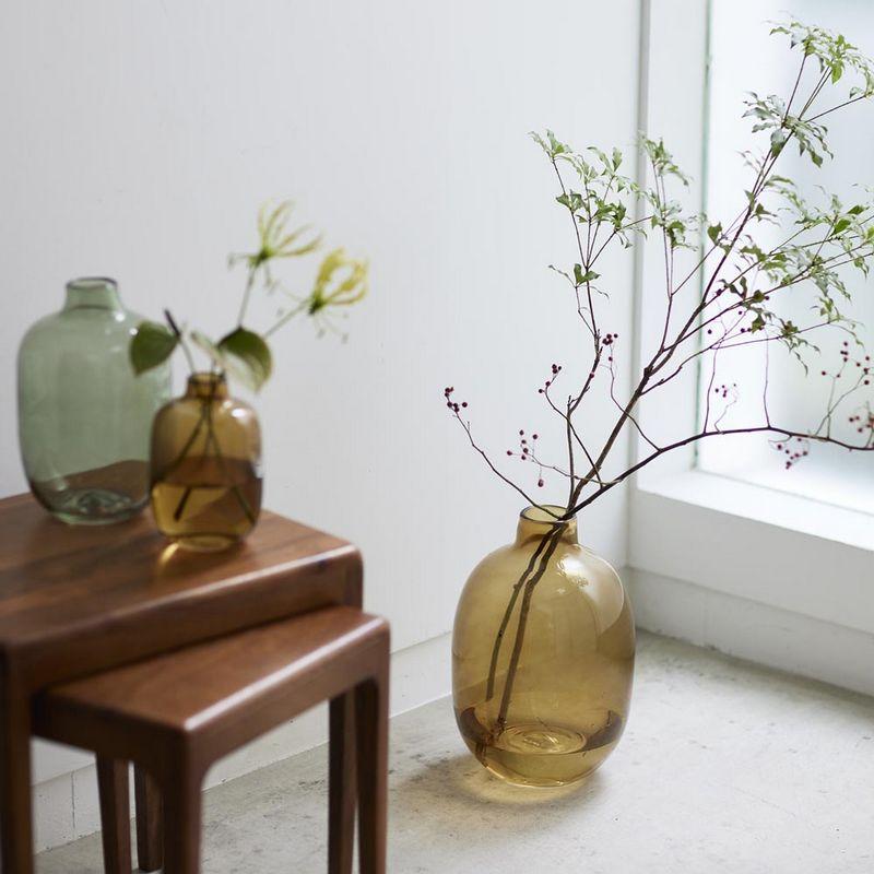 日限定21 志成販売 カラーガラスのフラワーベース コロッセル 108337AM