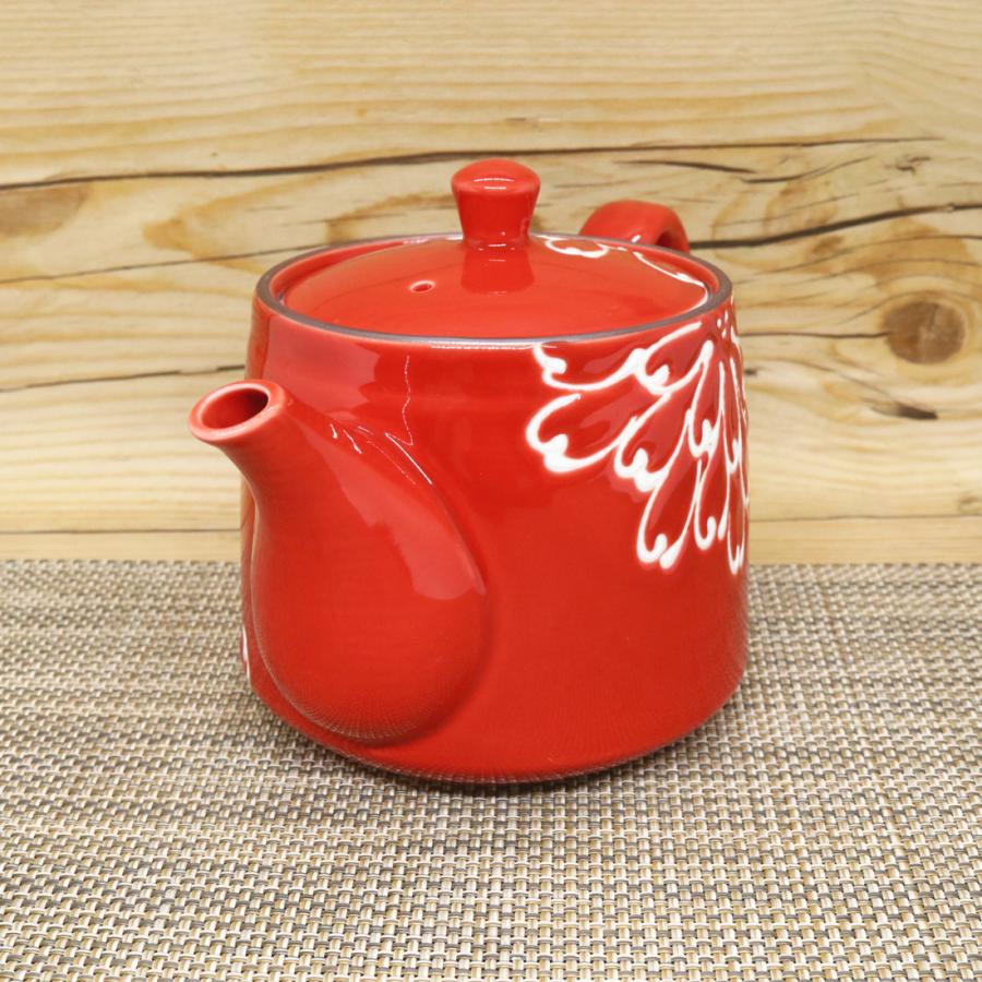 急須 有田焼 波佐見焼 一珍菊ポット 菊 菊柄 花柄 鮮やか｜和食器 陶器