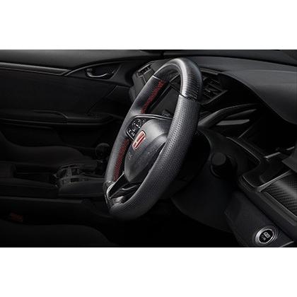 無限（MUGEN） スポーツステアリングホイール レッド シビック FK8