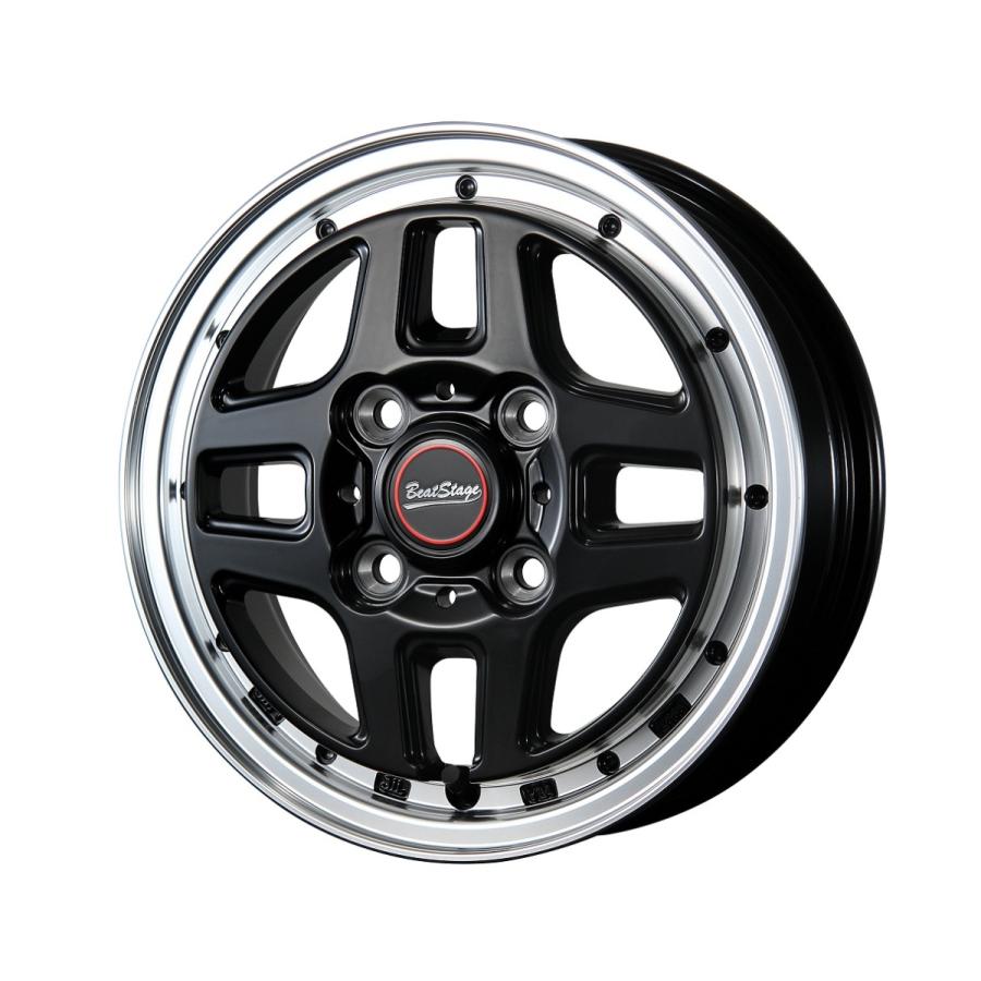 BLEST Beat Stage WT-C 12インチ 4.00B +43 4-100 セミグロスブラック