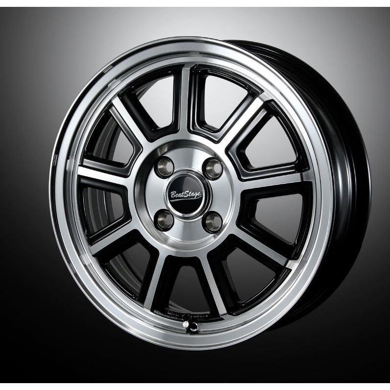 BLEST Beat Stage KS-C 15インチ 5.0J +45 4-100 ブラックポリッシュ 4