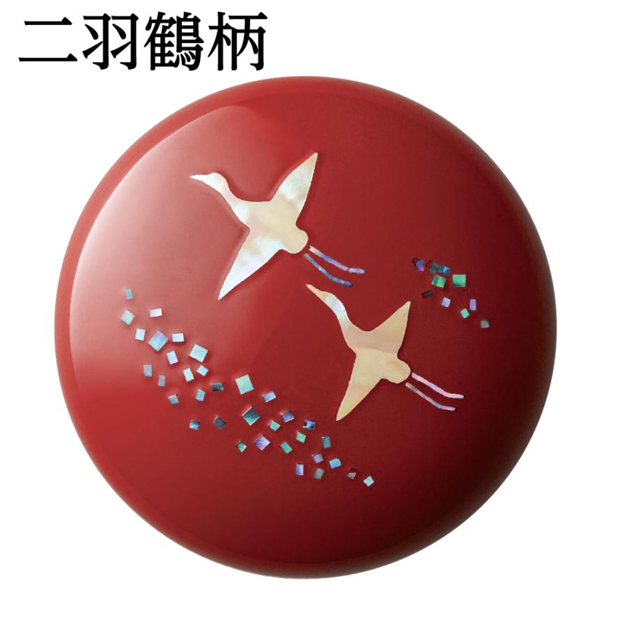 シヤチハタ（Shachihata） 鯱旗印肉 高岡漆器 螺鈿仕上げ 練朱肉