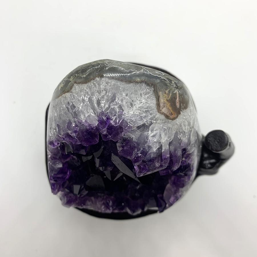 ウルグアイ産 アメジスト クラスター ドーム 天然石 原石 1点物 台座