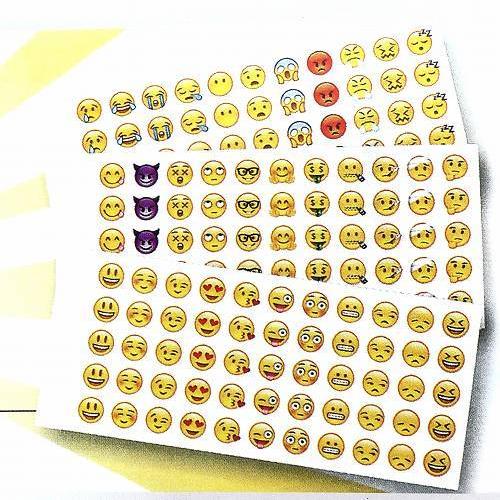 絵文字 シール ステッカー 1320片セット 全33種 かわいい 大量 顔文字