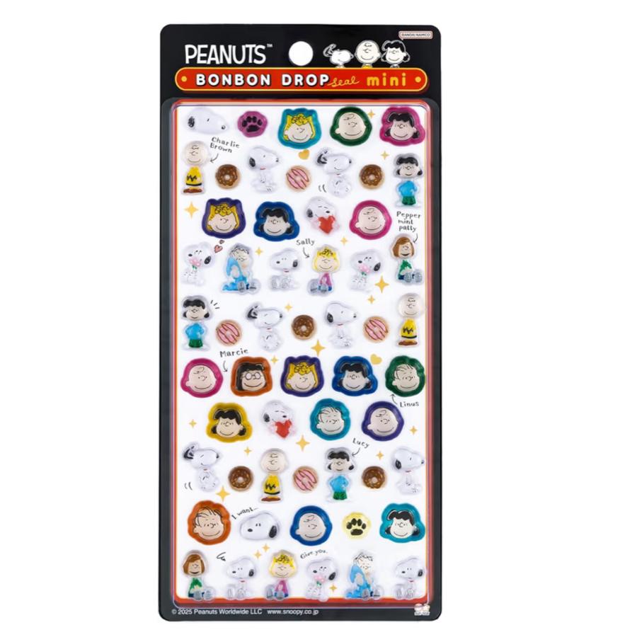 サンスター文具 ボンボンドロップシール ミニ スヌーピー＆フレンズ