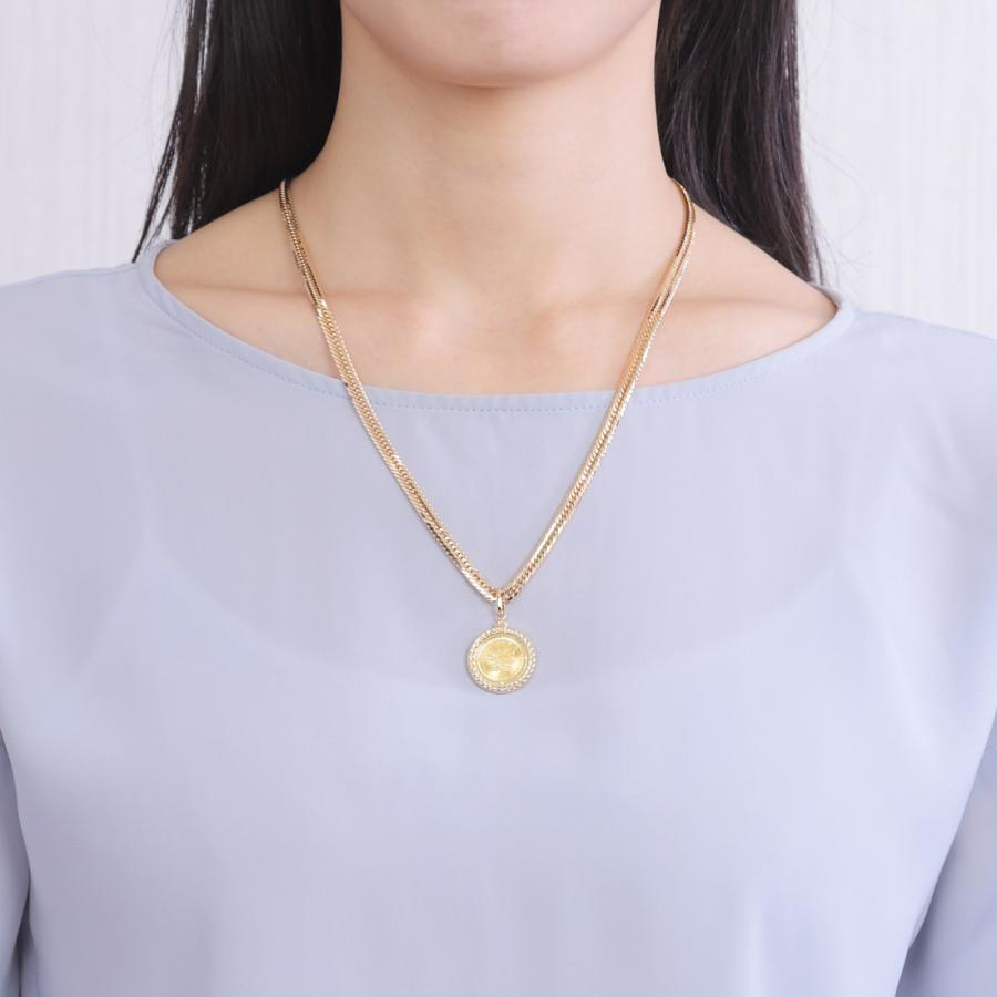 純金 K24 カナダ メイプルリーフ 1/10oz ペンダントトップ K18