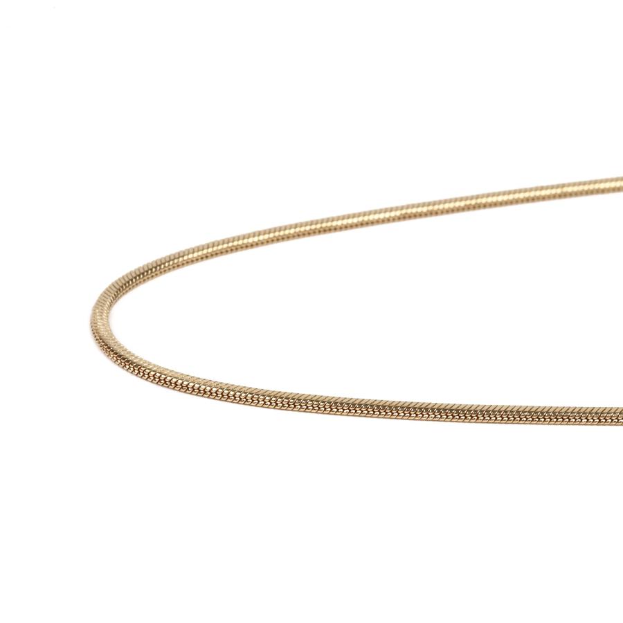 18金 アンクレット スネークチェーン 23cm 幅1.5mm レディース メンズ