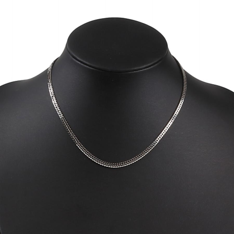 プラチナ 喜平ネックレス 6面 ダブル 20g 40cm メンズ レディース