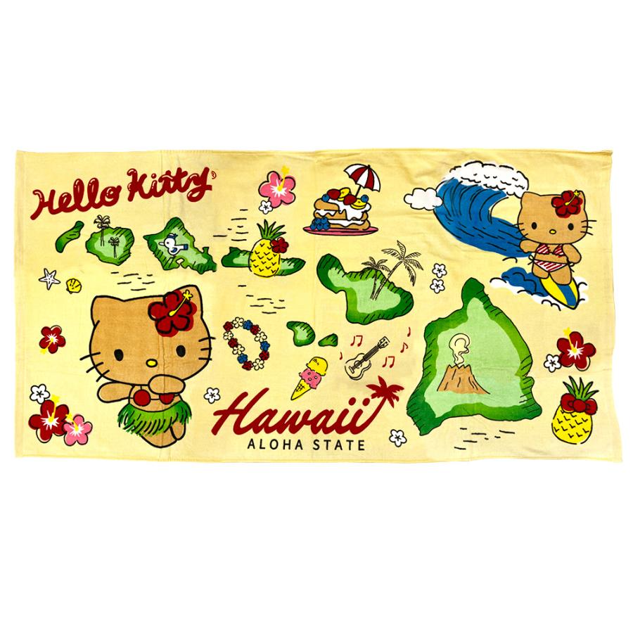 希少レア ハローキティ ダニエル 日焼け ハワイ タオル 1999 サンリオ
