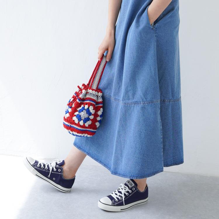 yukiemonハンドメイド 新作セミオーダー別口分 巾着バック3点 ⑩