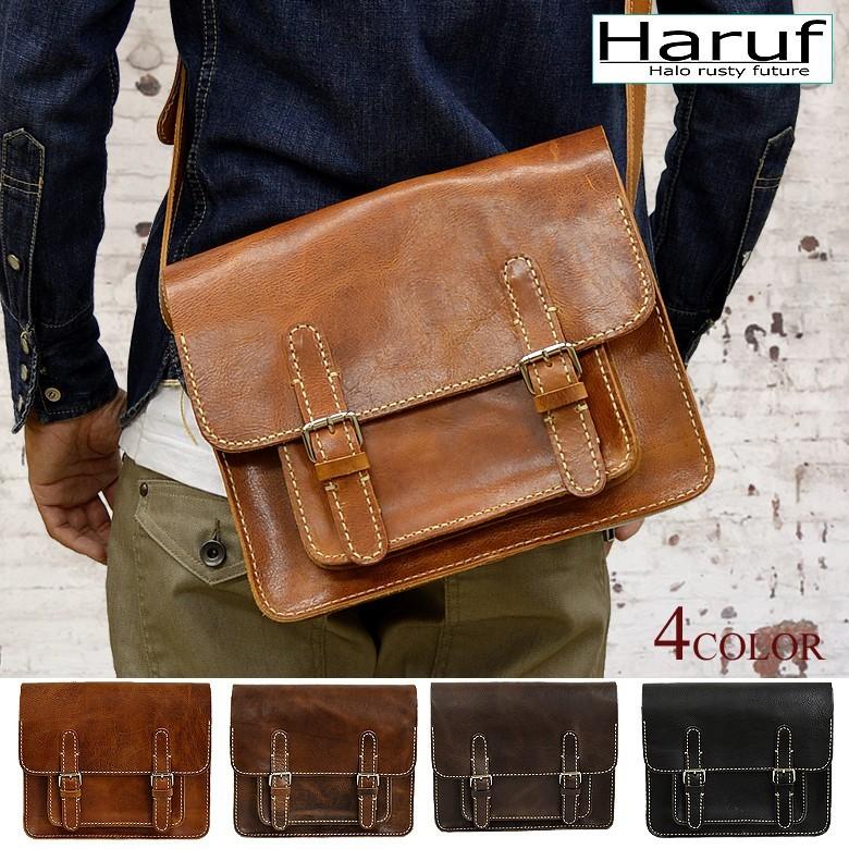 Haruf（ハルフ） ショルダーバッグ レザーバッグ メンズ 本革 斜めがけ