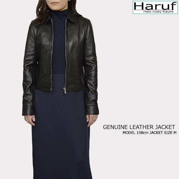Haruf（ハルフ） レザージャケット シングルライダースジャケット