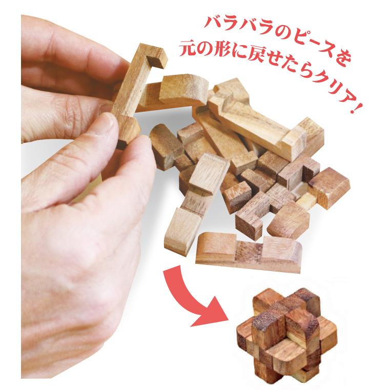 ウッドパズル12個セット 高難易度パズル 組み立てパズル 木製パズル