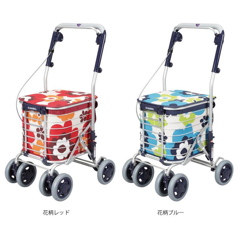 ショッピングカート おしゃれ かわいい 4輪 ユーバ産業 スワレル