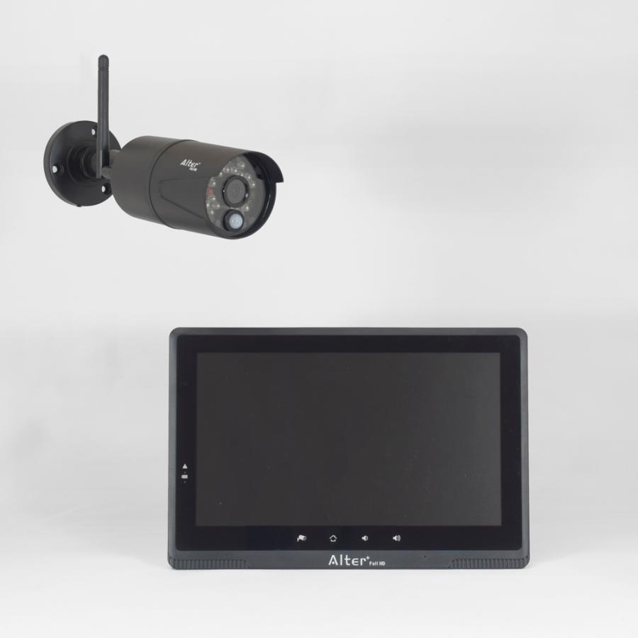 Alter+ フルハイビジョン無線カメラ&モニターセット AFH-101 (防犯