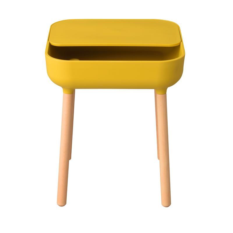 テーブル サイドテーブル ソファテーブル W40×D39.5×H47 イエロー PT