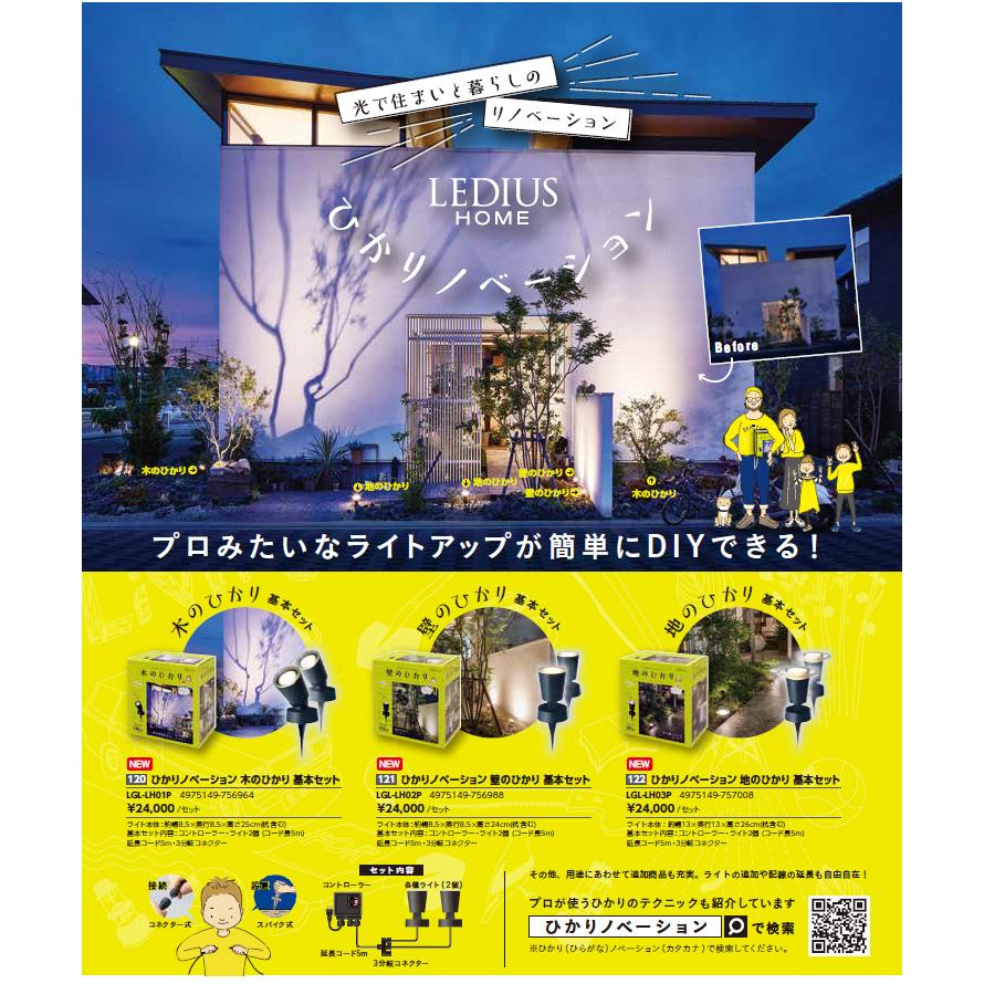 タカショー ローボルト ひかりノベーション 木のひかり基本セット LGL