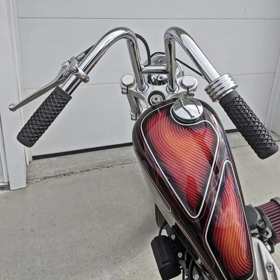 ハーレー 旧車ハンドルバー 1インチ径 ラビットイアー ハンドルバー