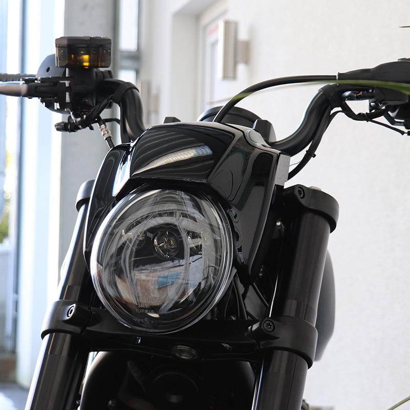 ハーレー Sportster S NRSスタイル LEDヘッドライトキット(未塗装