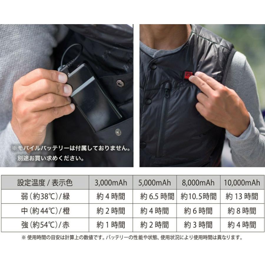 ヒートインナー電熱ベスト Lサイズ Heat Master ヒートマスター : HD