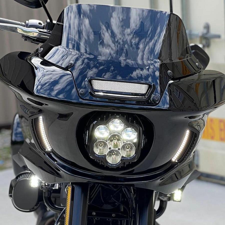 ハーレー ローライダーST フェアリング サイドベント LEDウインカー