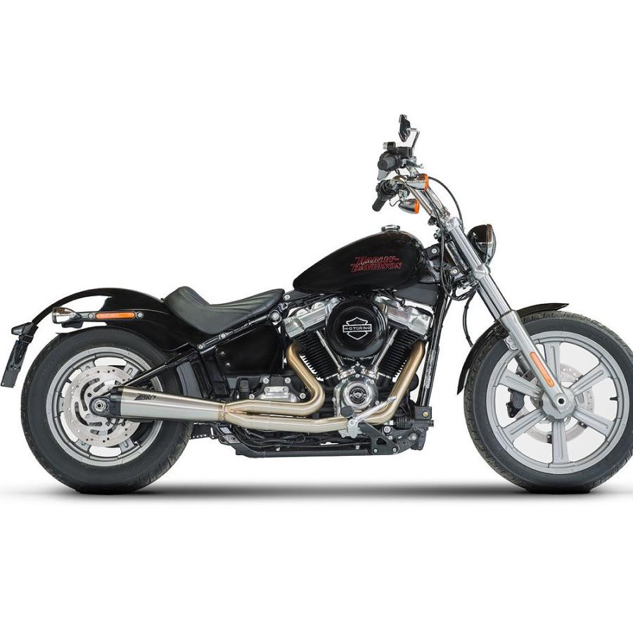 M8ソフテイル 2in1フルエキゾーストマフラー ポリッシュ ZARD : HD